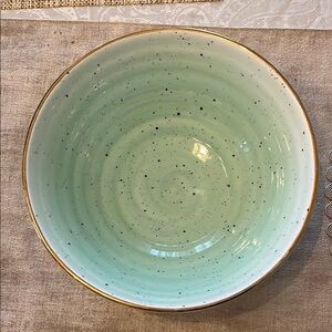 Mint Green Speckled Ceramic Bowl